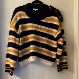 BP Navy Striped Oversized Sweater